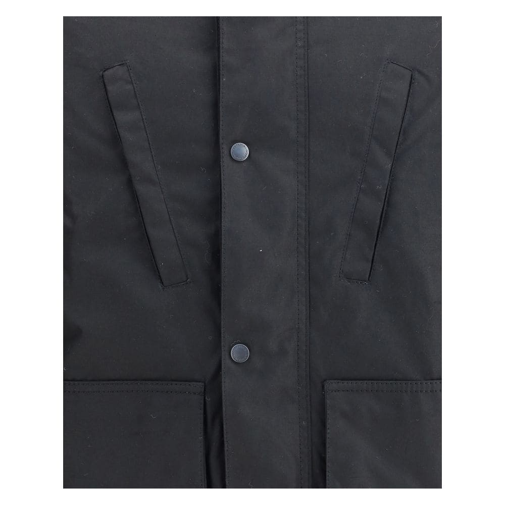 Barbour International Black Cotton Parka