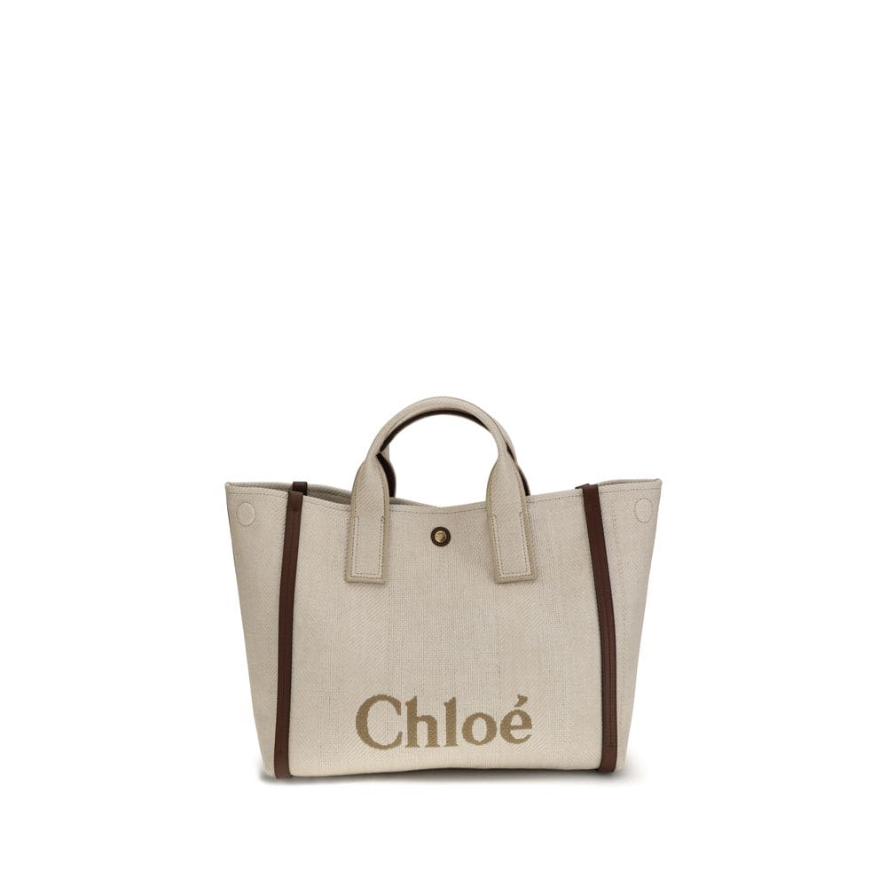 Chloé Beige Cotton Shoulder Bag