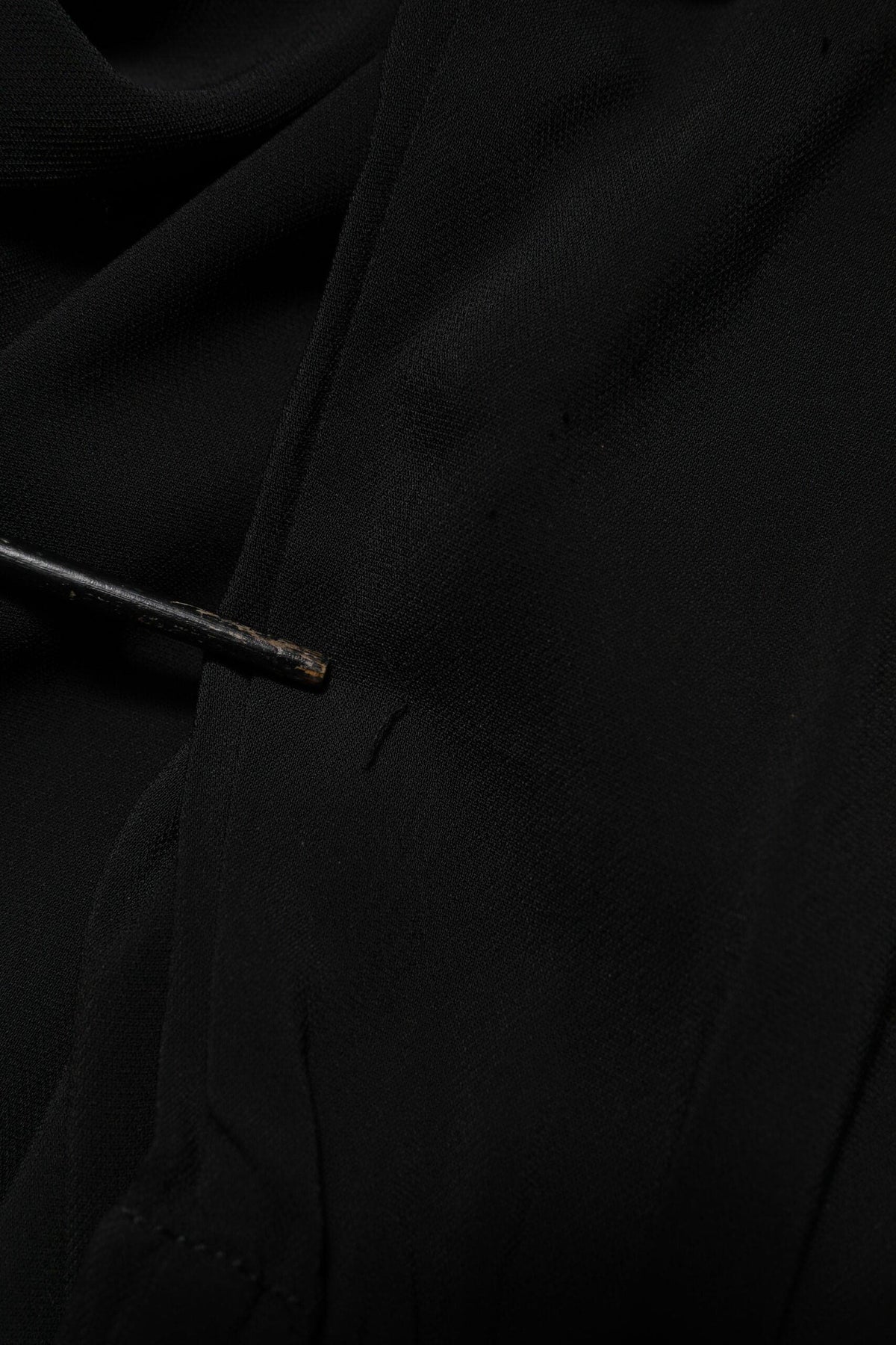 Emporio Armani Black Viscose Blend Shirt Style Belted  Dress