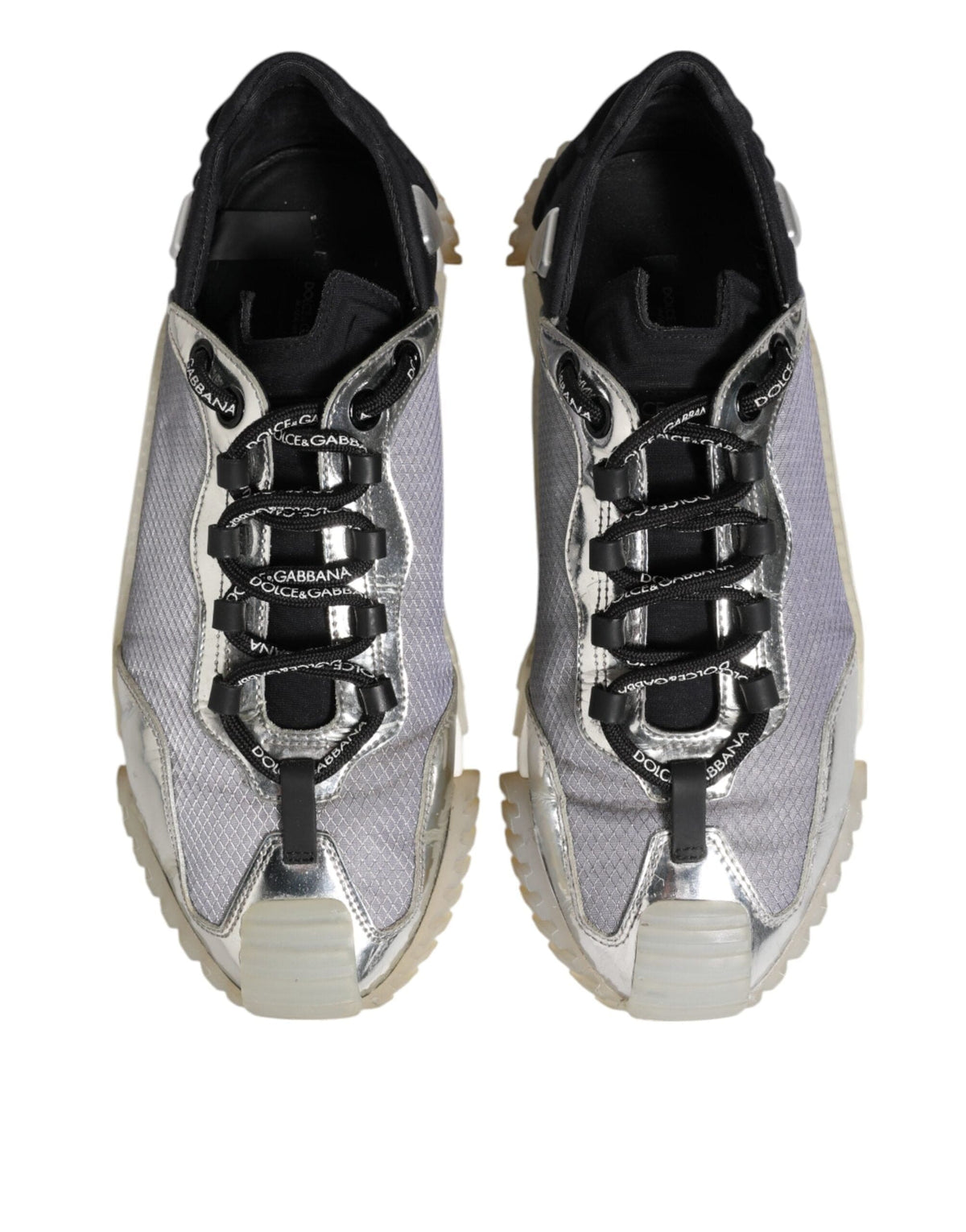 Dolce & Gabbana Multicolor Silver Logo Low Top NS1 Sneakers Shoes