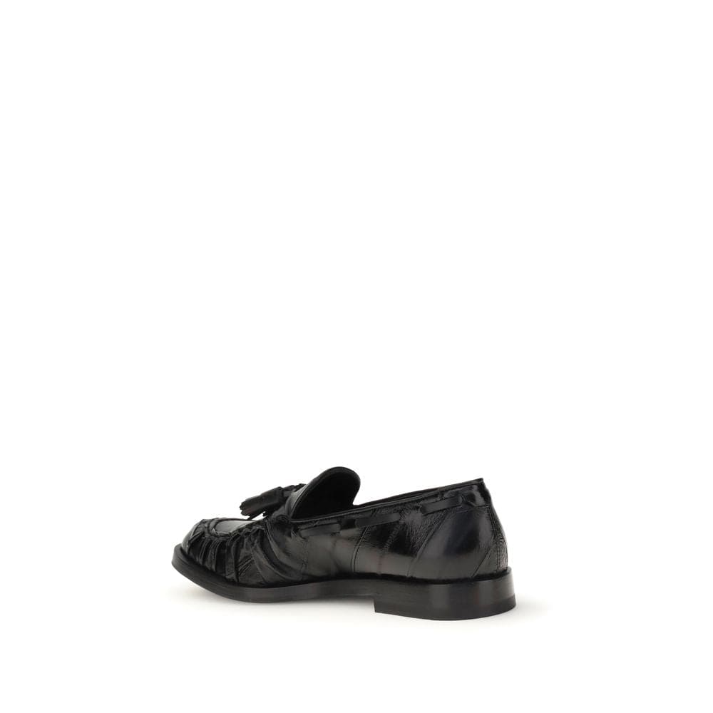 Fratelli Rossetti Black Rubber Slip-On Loafers