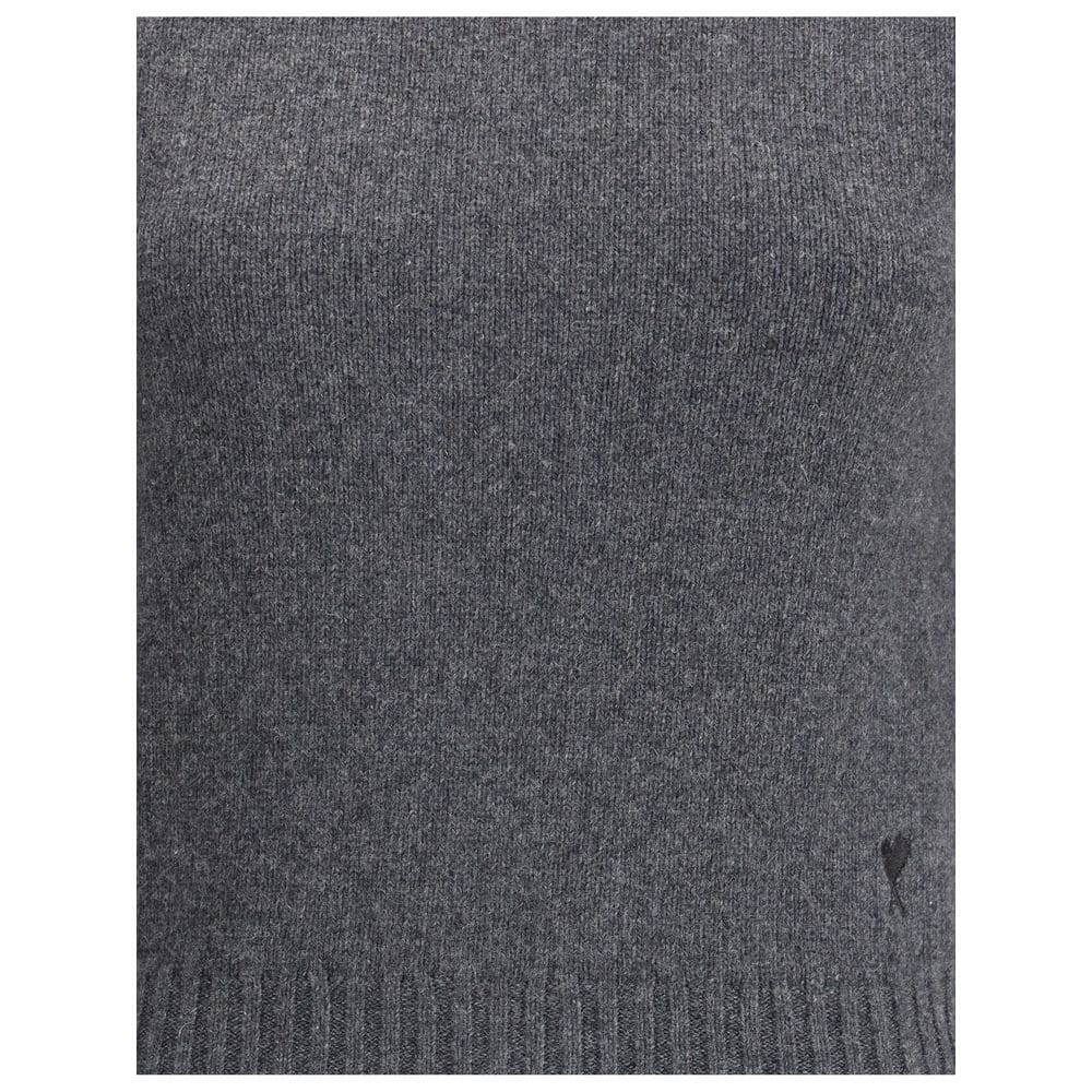 Ami Paris Gray Cashmere Turtleneck