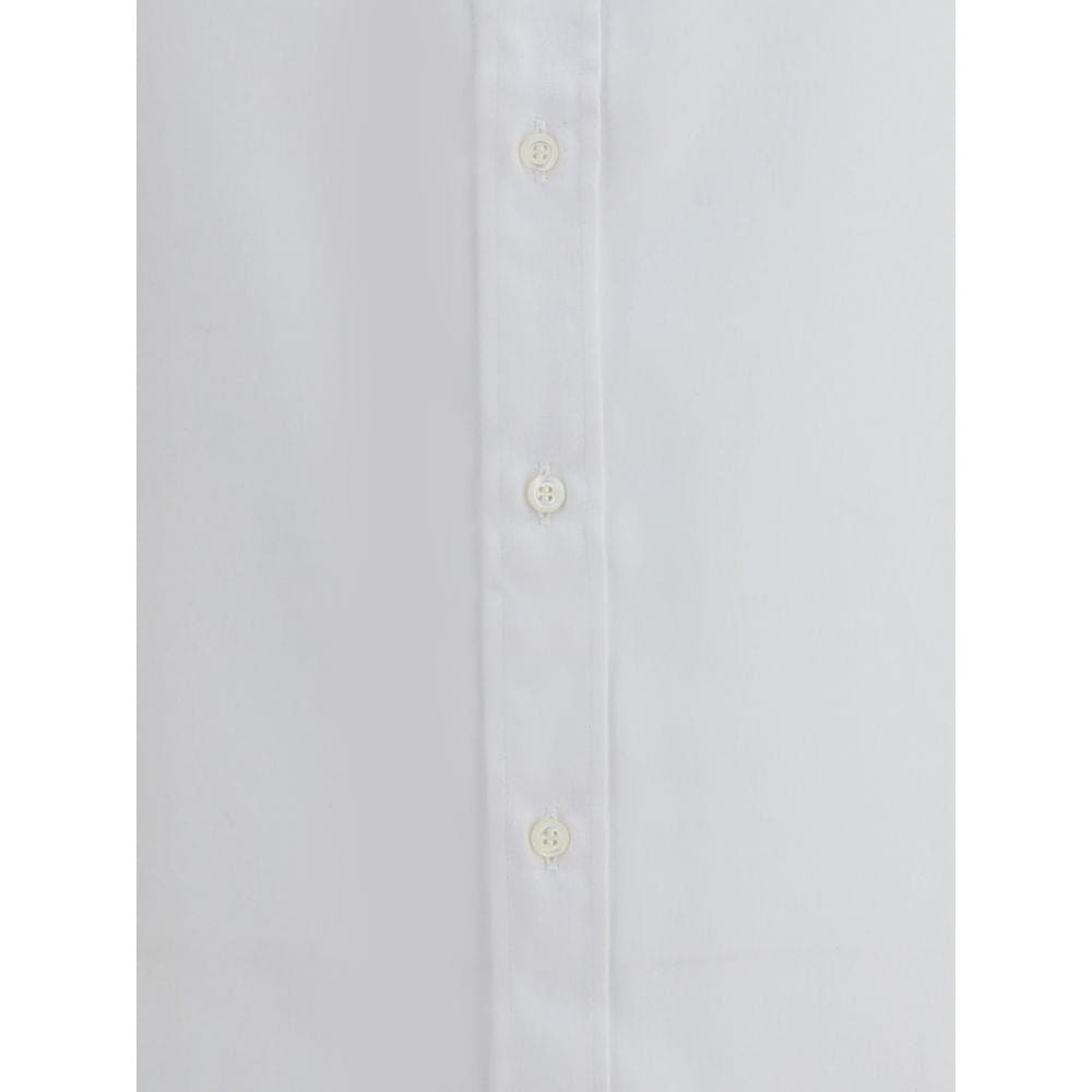 Brunello Cucinelli White Cotton Dress Shirt