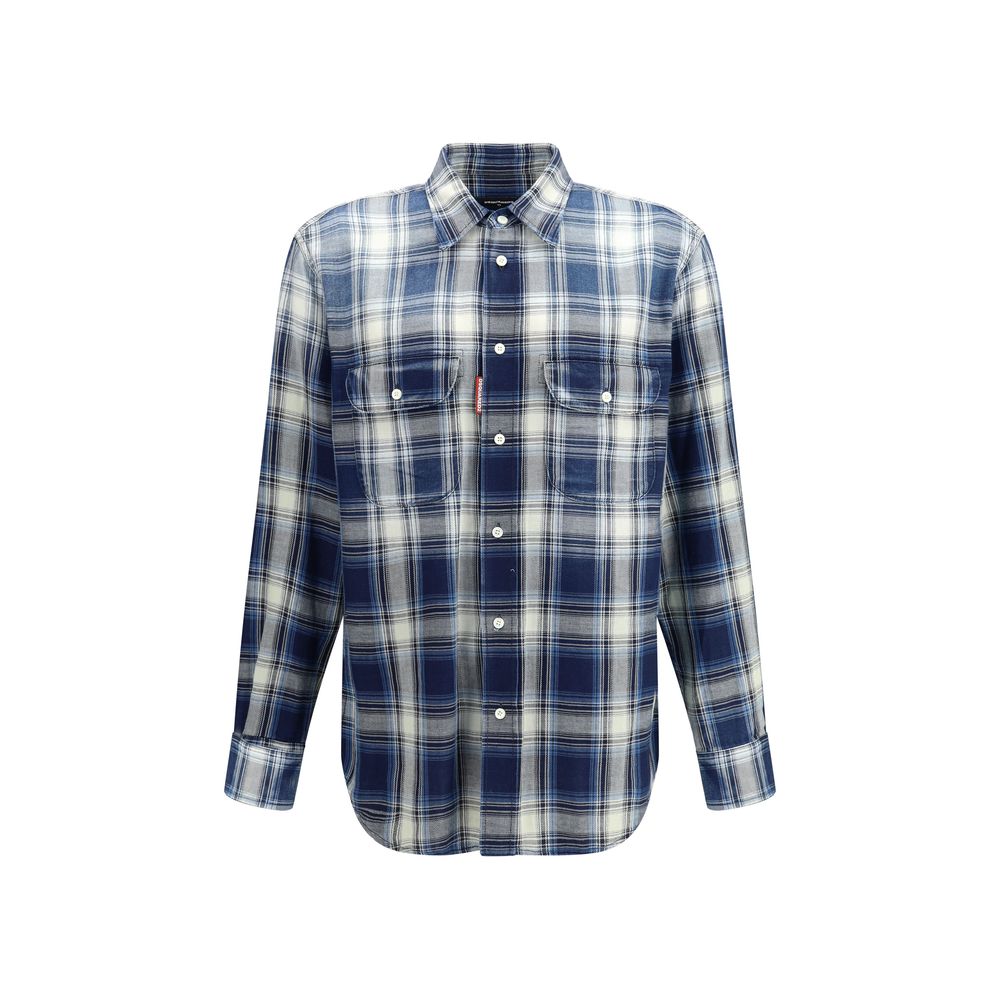 Dsquared² Multicolor Cotton Pattern Shirt