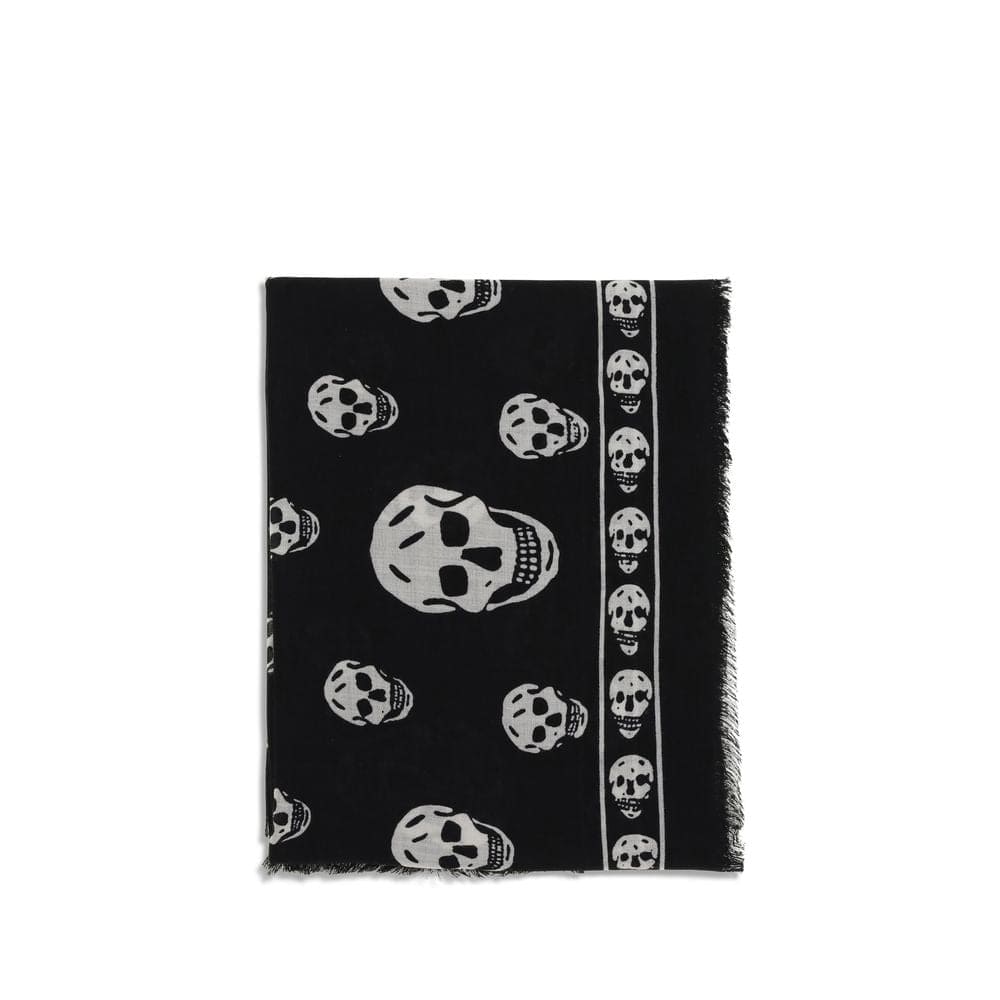 Alexander McQueen Black Modal Scarf