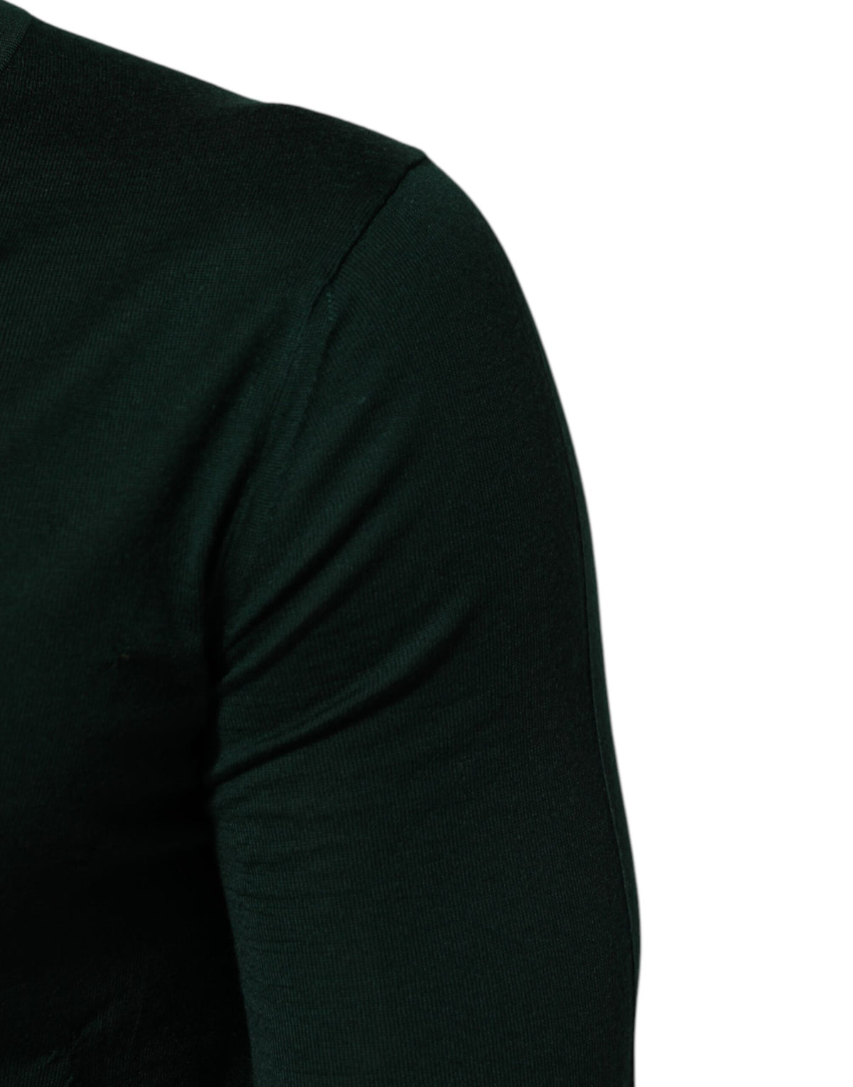 Dolce & Gabbana Dark Green Button Down Men Cardigan Sweater