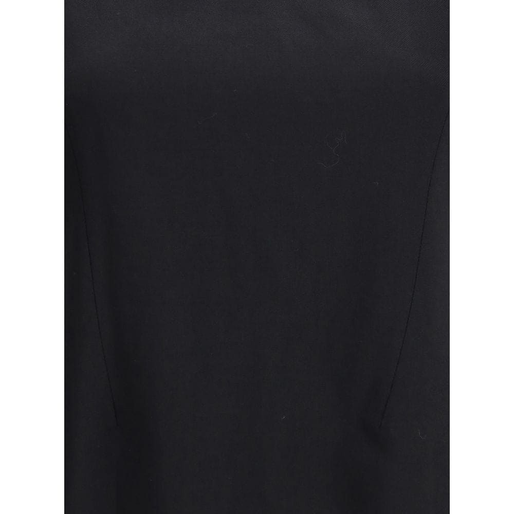 Alexander McQueen Black Wool Casual Dress