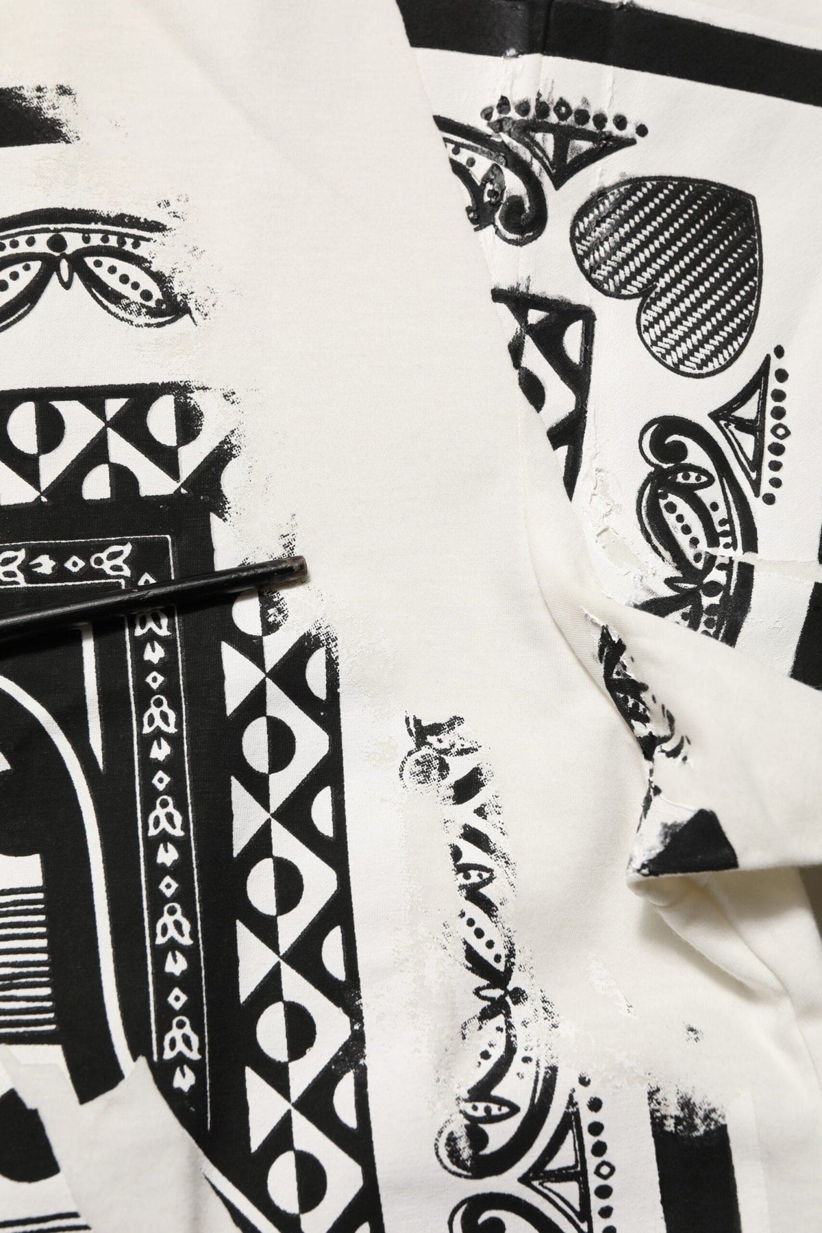 Dolce & Gabbana White Cotton Logo Bandana Print Men T-shirt