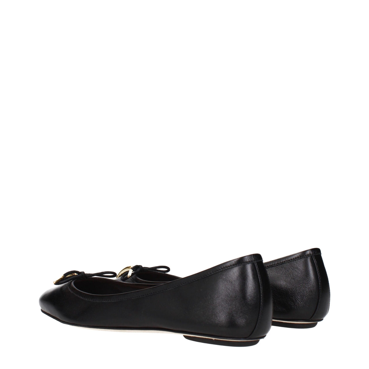 Chloé Black Leather Ballet Flats