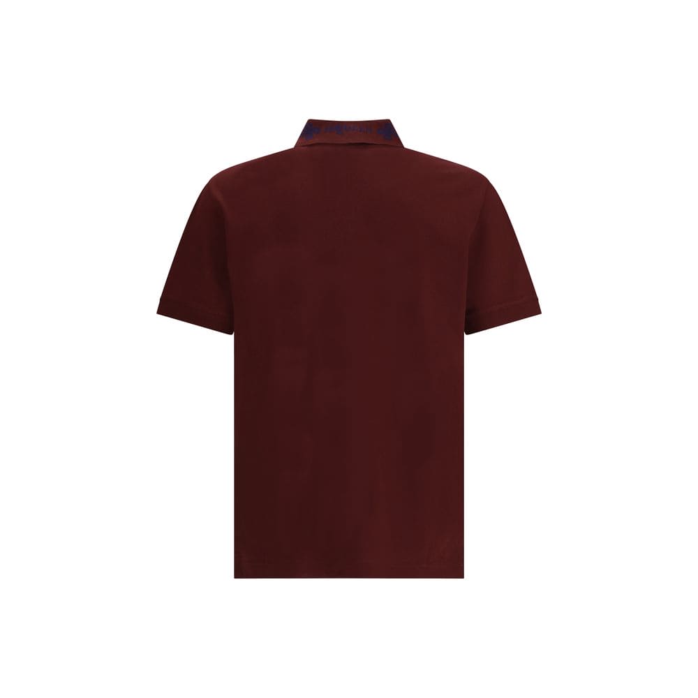 Alexander McQueen Bordeaux Cotton Polo Shirt