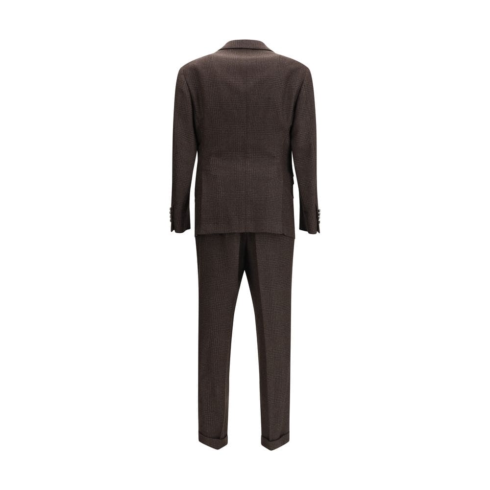 Brunello Cucinelli Brown Wool Two-Piece Suit
