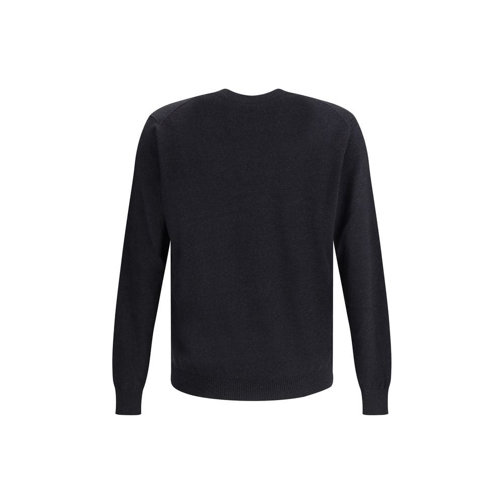 Fendi Black Fleece Wool Sweatshirt