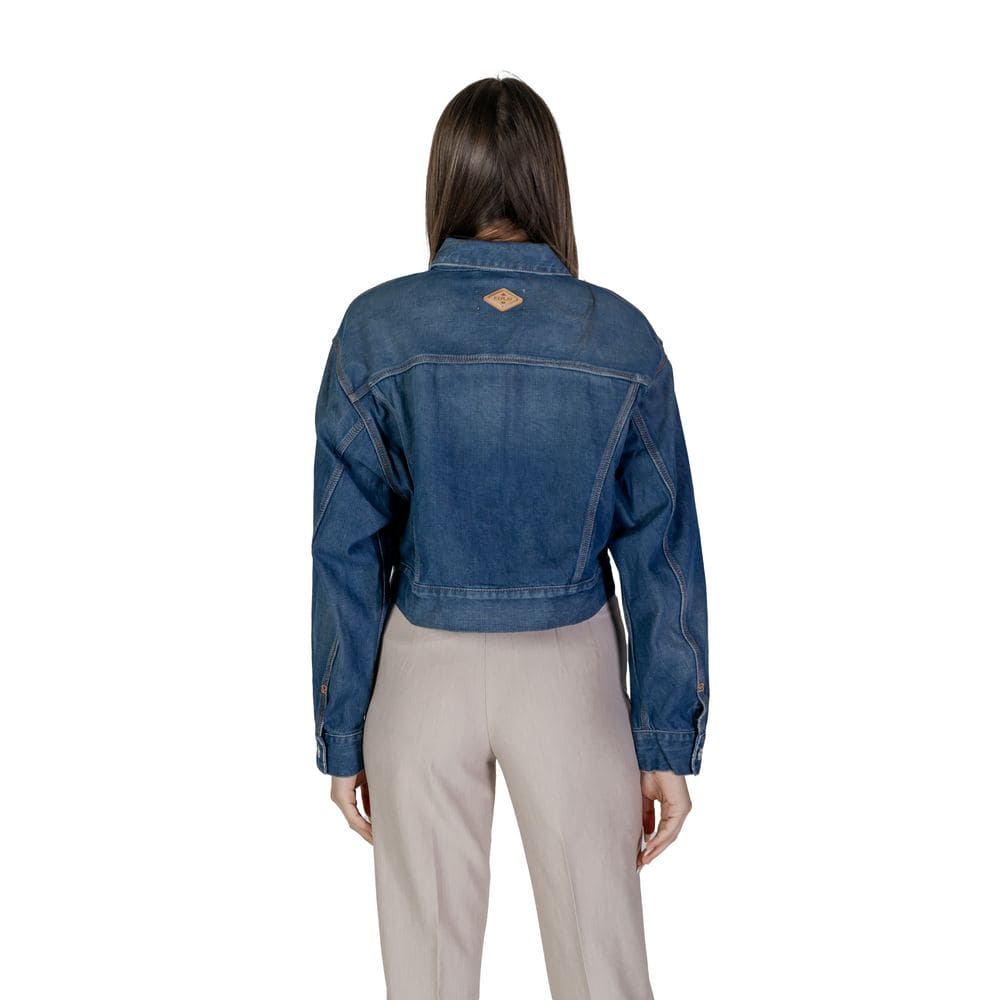 Replay Blue Cotton Denim Jacket