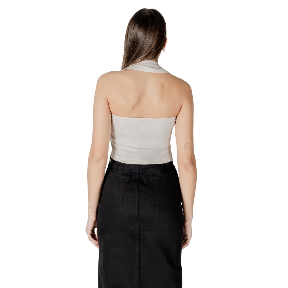 Calvin Klein Jeans Beige Cotton Top