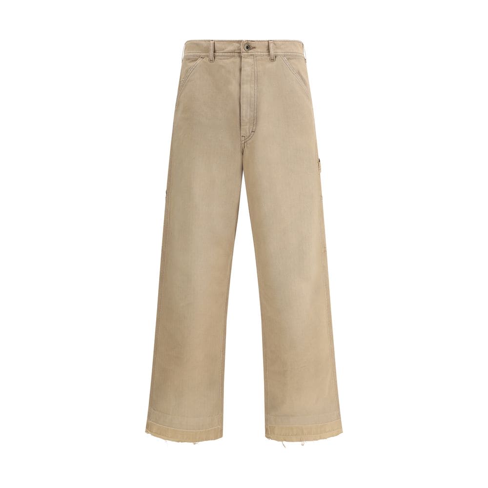 Margiela Beige Cotton Casual Pants