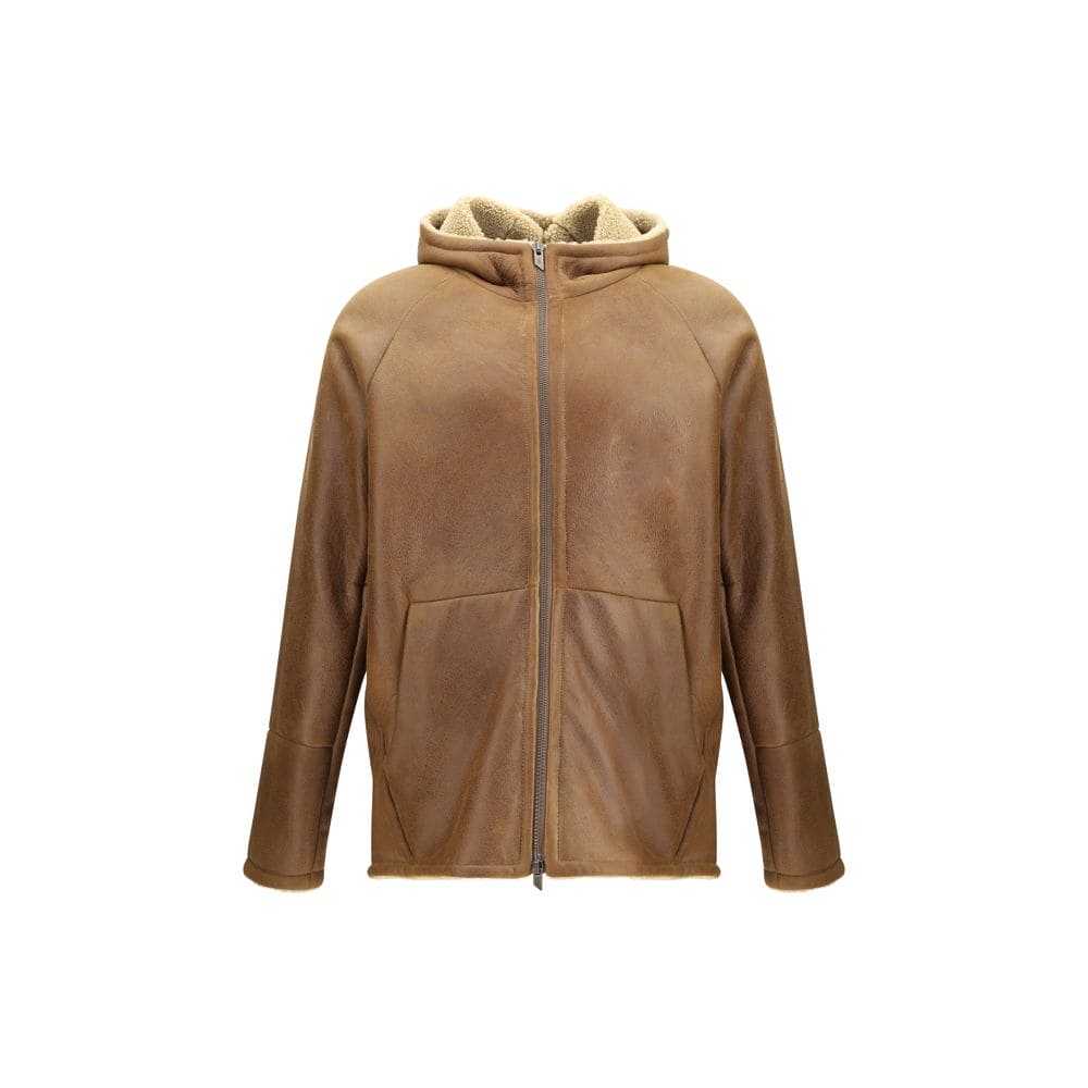 Salvatore Santoro Brown Leather Coat