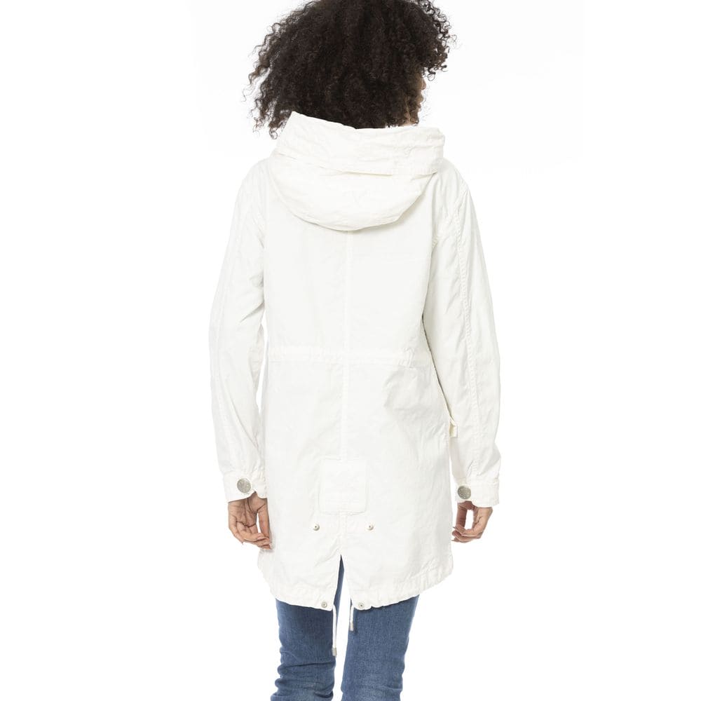 Mr&Mrs Italy White Cotton Women Parka