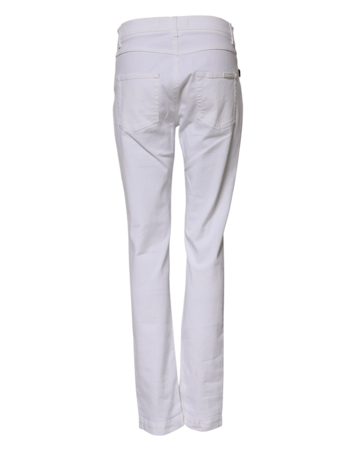 Dolce & Gabbana White Floral Sequined Embroid GIRLY Denim Jeans