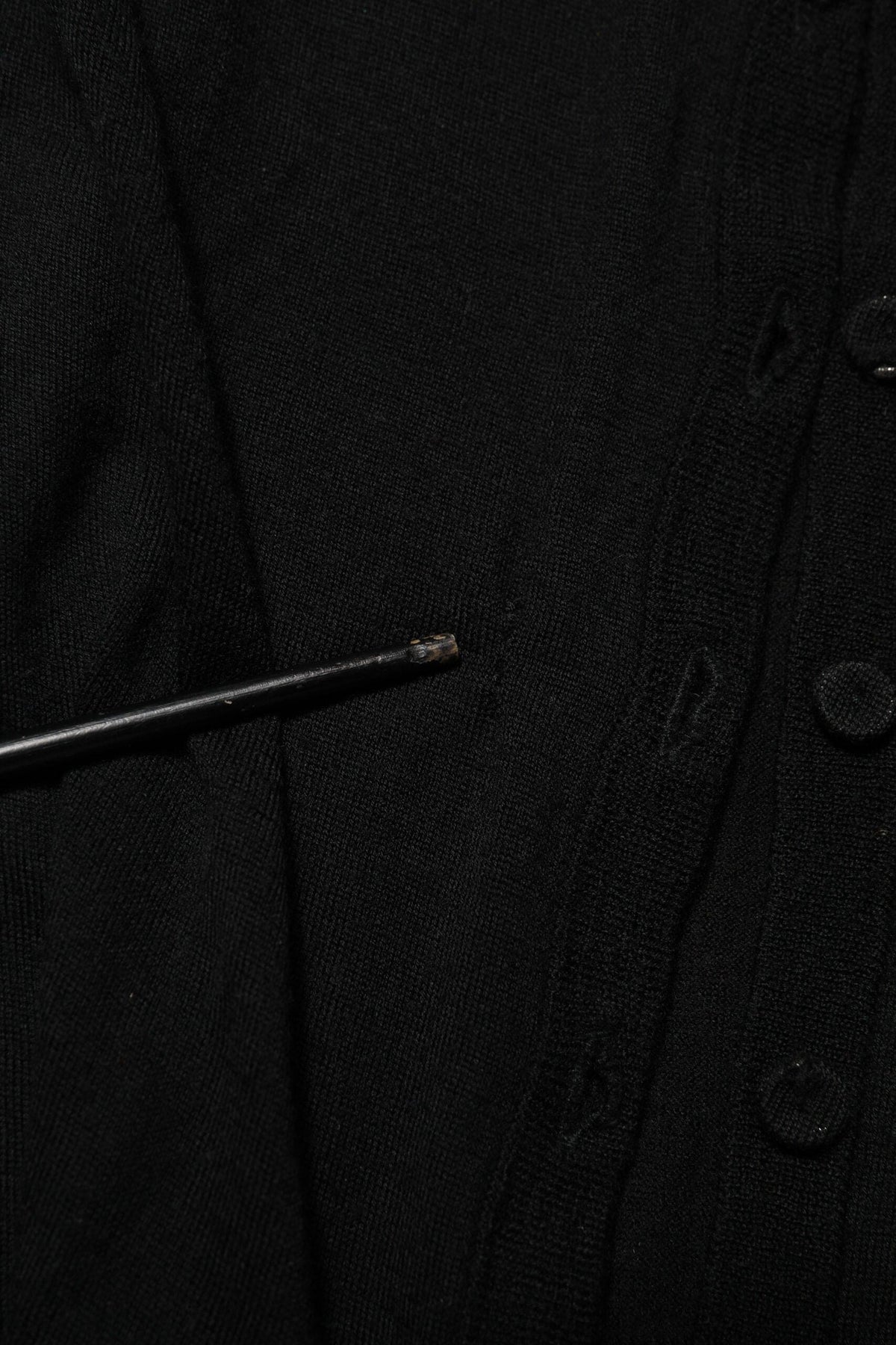 Dolce & Gabbana Black Virgin Wool Buttoned Cardigan Sweater