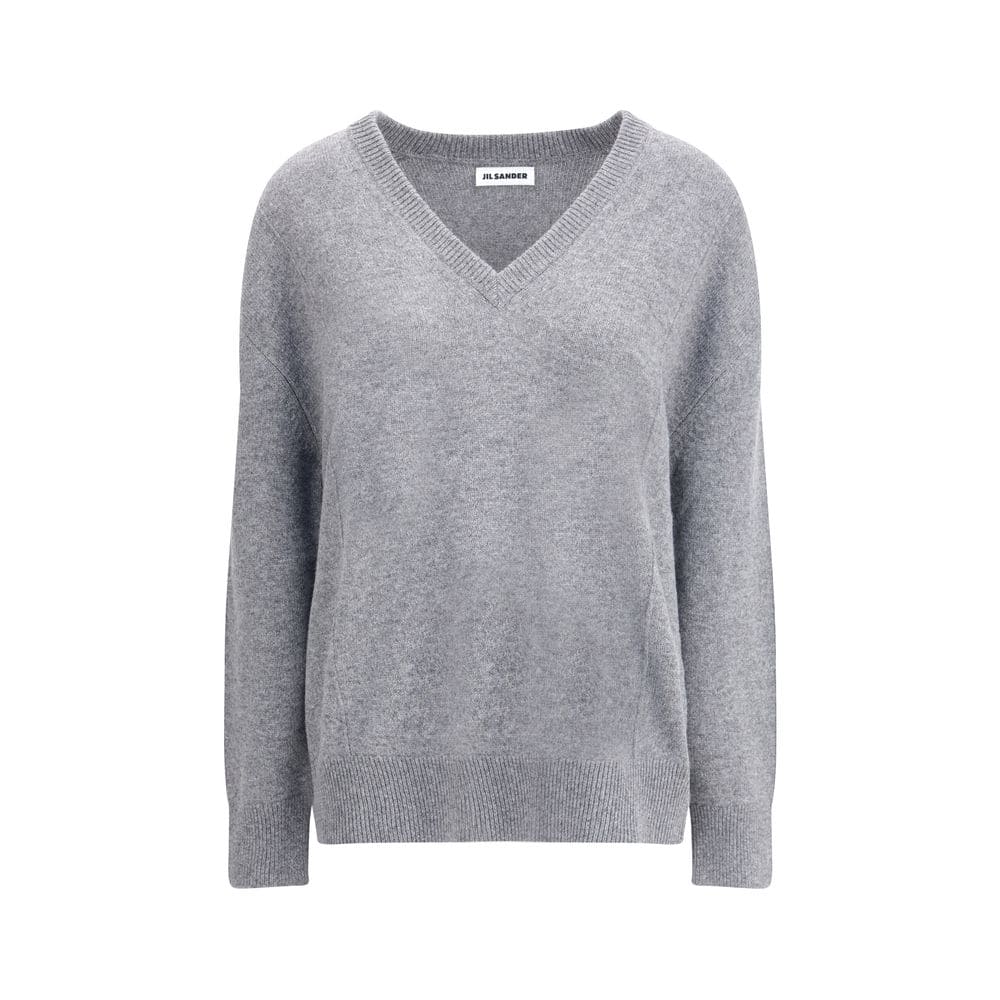 Jil Sander Gray Wool Sweatshirt