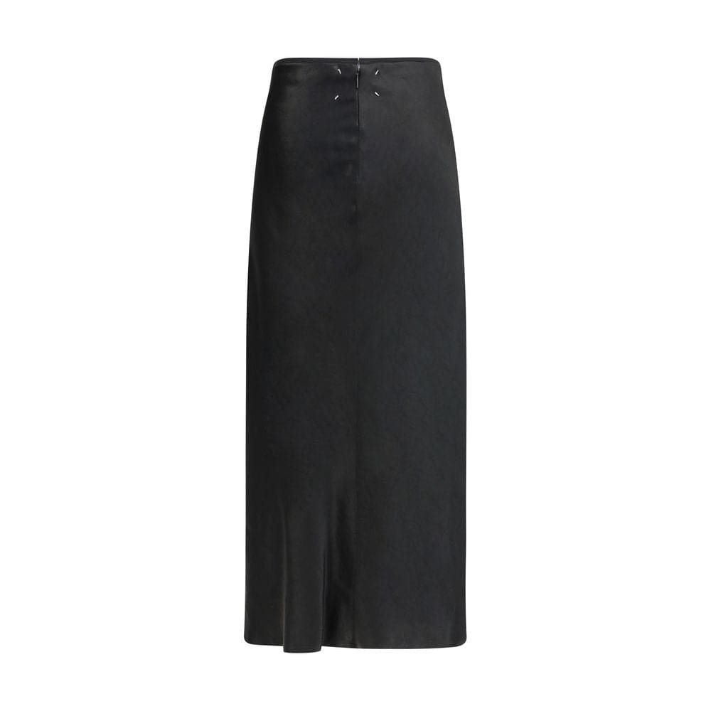 Margiela Black Acetate Midi Skirt