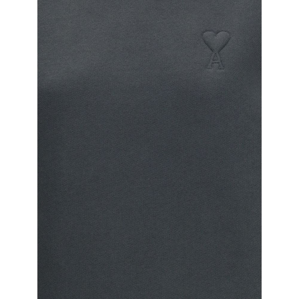 Ami Paris Gray Cotton Sweatshirt