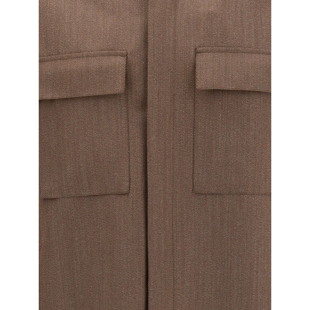 ZEGNA Brown Wool Coat