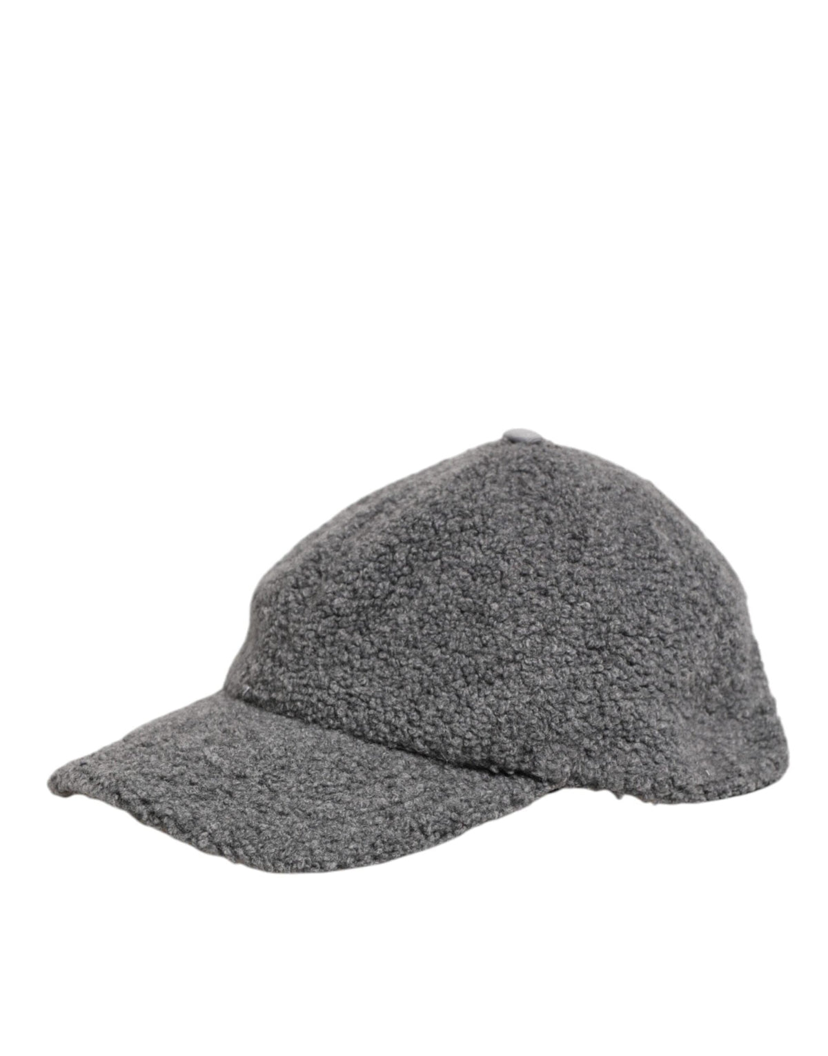 Dolce & Gabbana Gray Wool Fleece Rapper Men Baseball Capello Hat