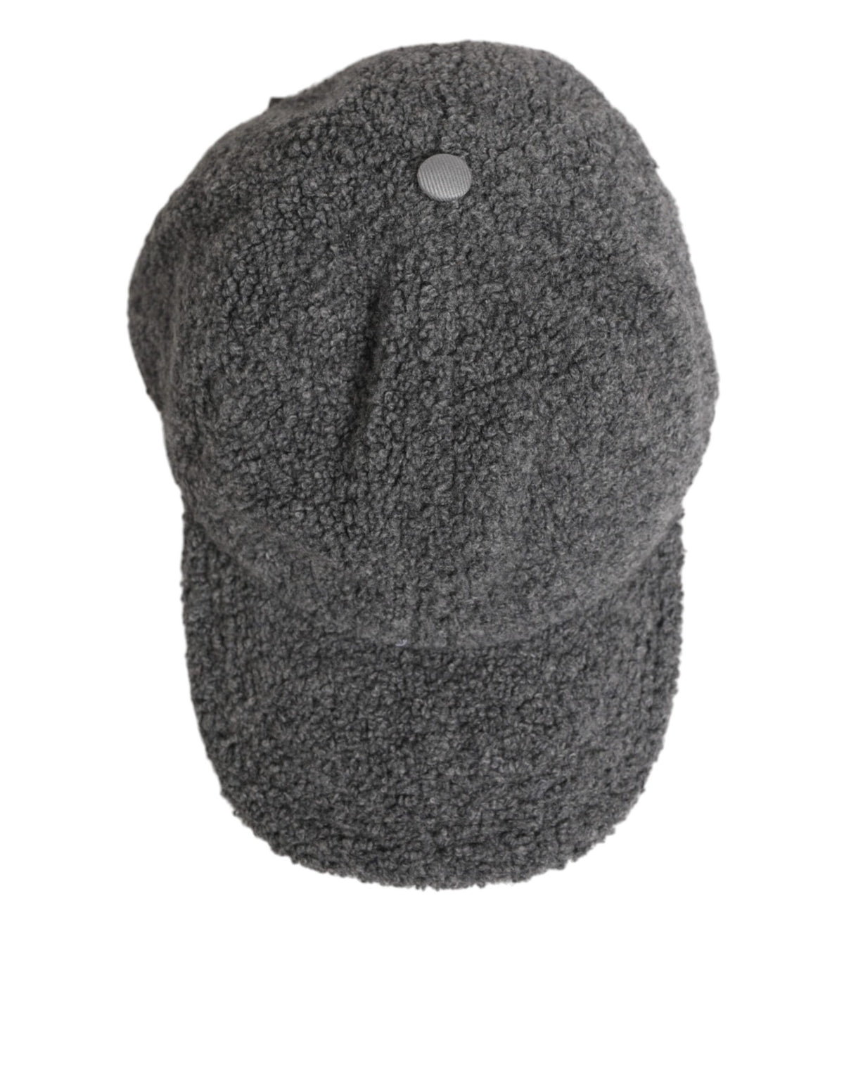 Dolce & Gabbana Gray Wool Fleece Rapper Men Baseball Capello Hat