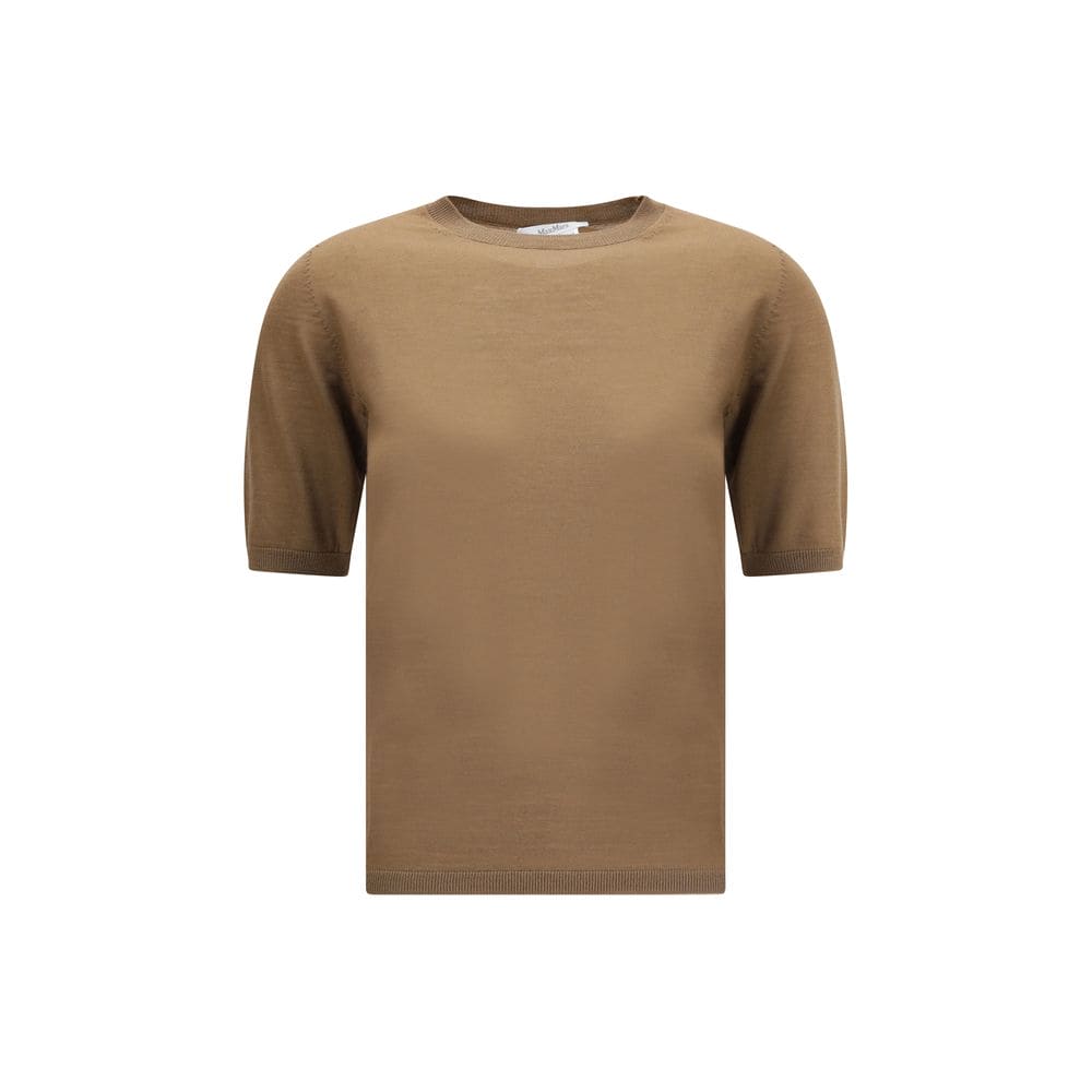 Max Mara Brown Fleece Wool Top