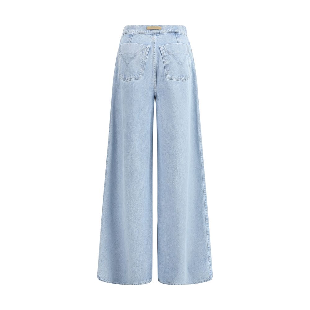 Max Mara Light Blue Cotton Jeans Denim