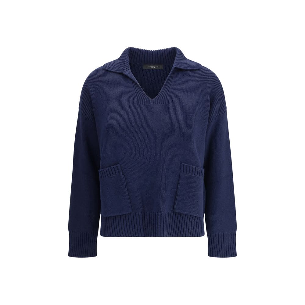 Max Mara Blue Cotton Sweatshirt