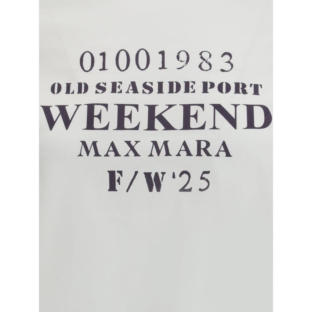 Max Mara White Cotton T-Shirt