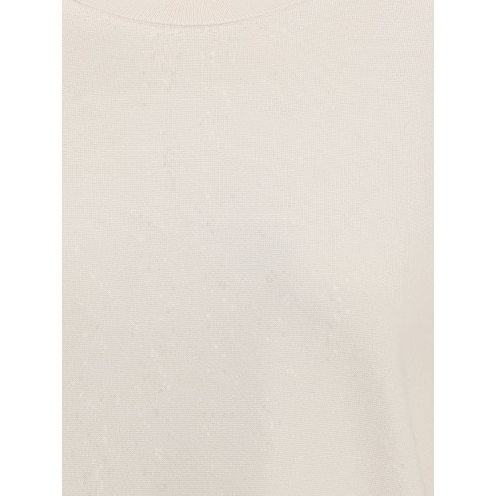Max Mara White Polyester T-Shirt