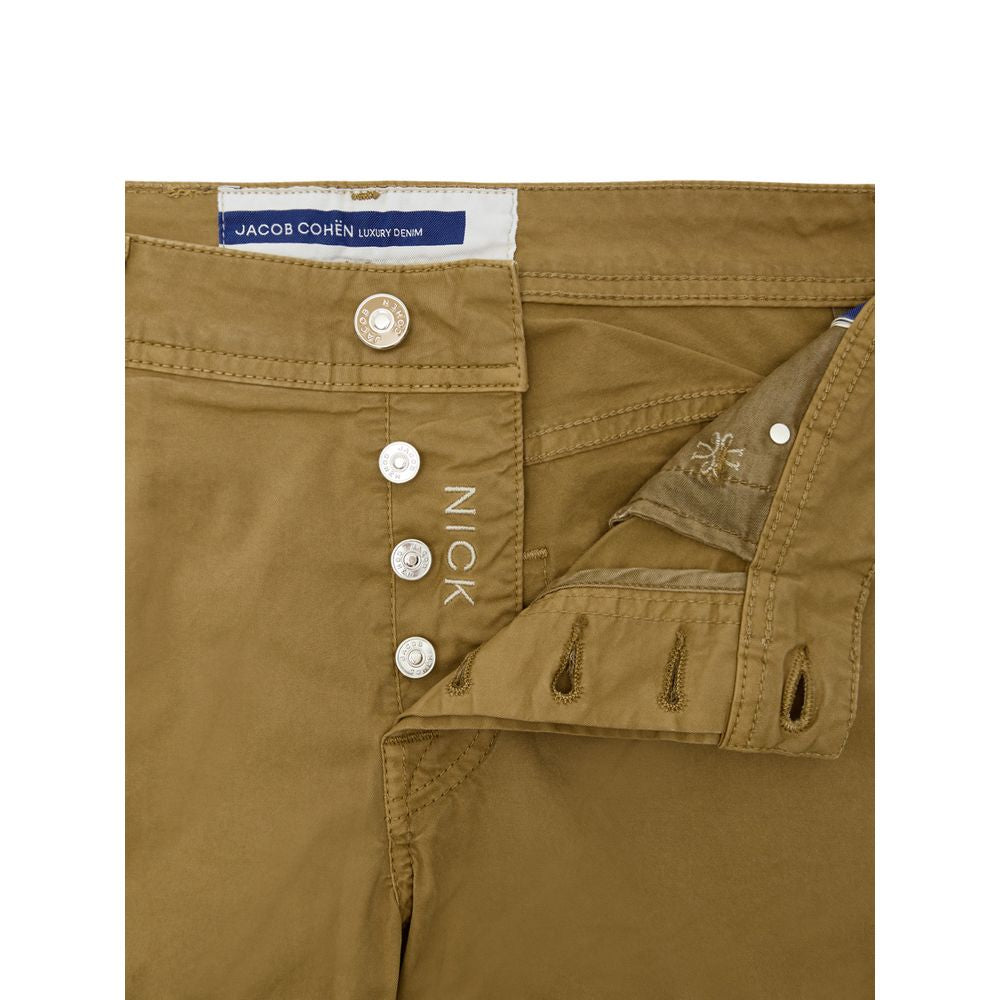 Jacob Cohen Yellow Cotton Skinny Pants