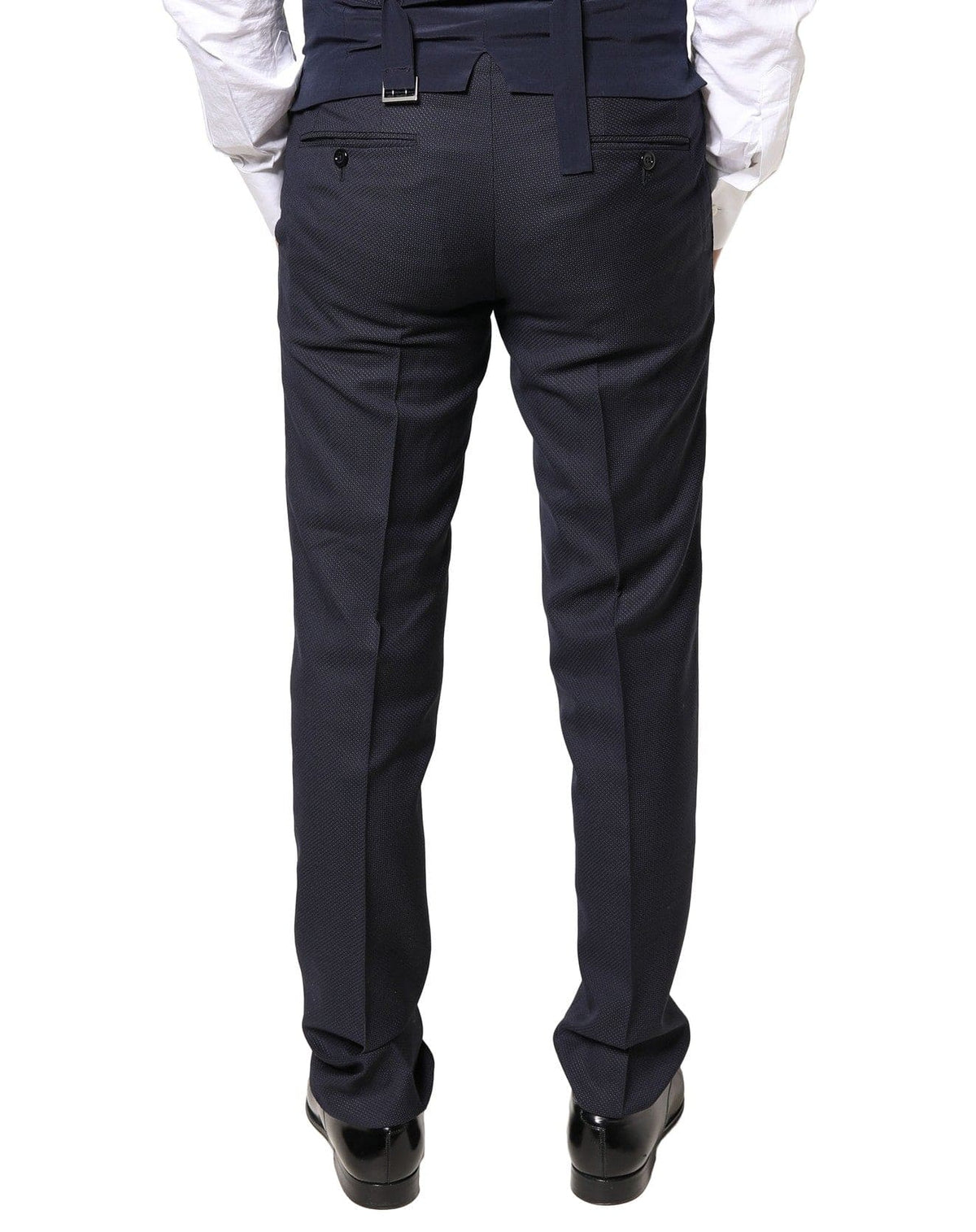 Dolce & Gabbana Gray Wool Formal Dress Men Trousers Pants