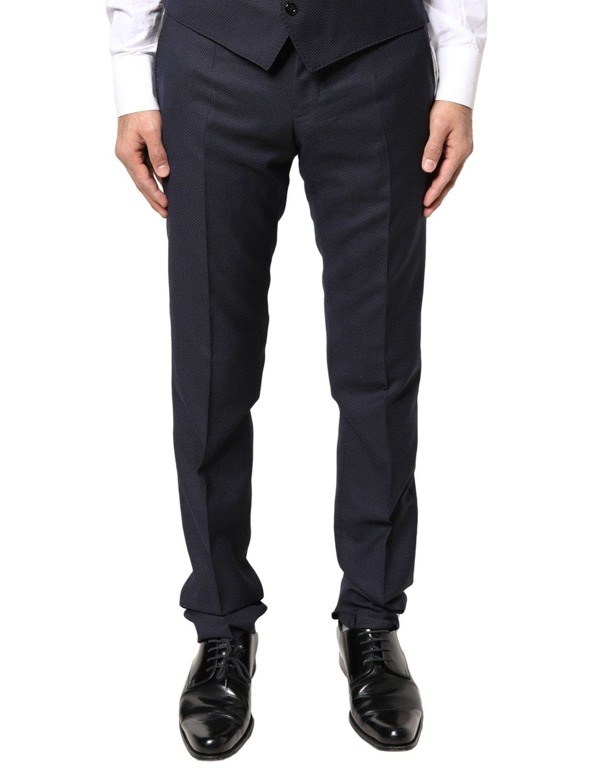 Dolce & Gabbana Gray Wool Formal Dress Men Trousers Pants