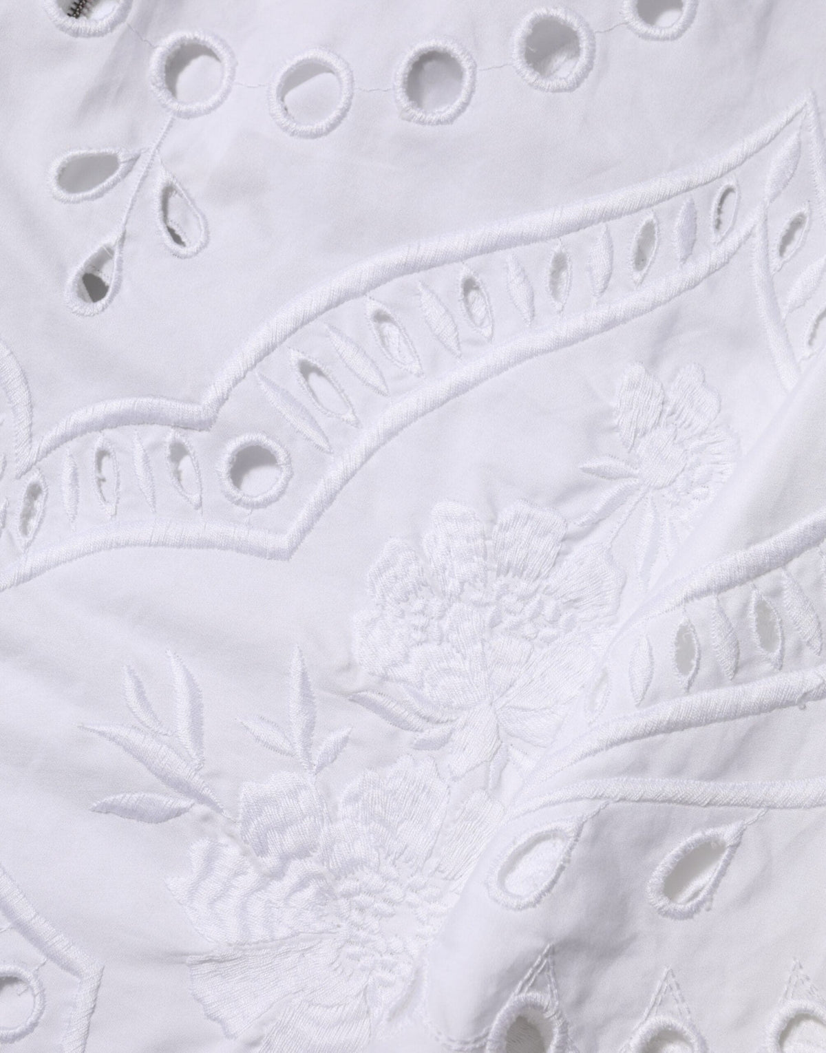 Dolce & Gabbana White Cut Out A-line Sheath Mini Dress