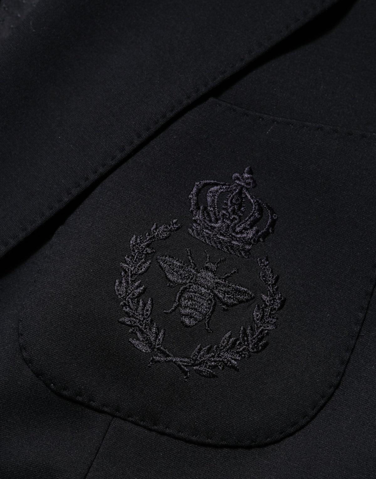 Dolce & Gabbana Black Viscose 2 Buttons Suit Jacket Blazer