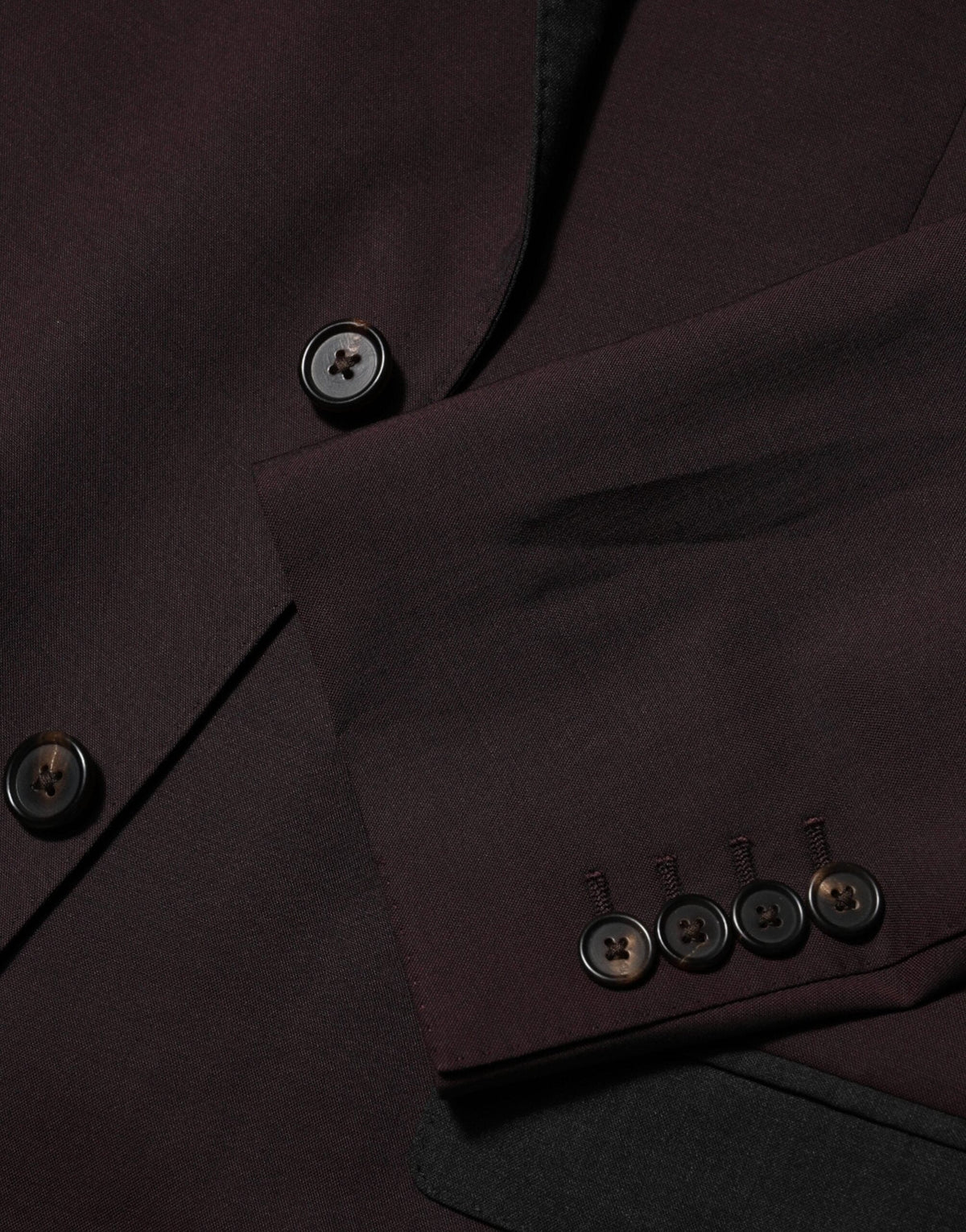 Dolce & Gabbana Maroon Wool 2 Buttons Suit Jacket Blazer