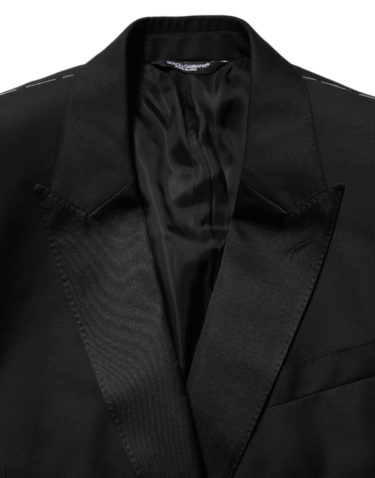 Dolce & Gabbana Black MARTINI Double-Breasted Suit Blazer