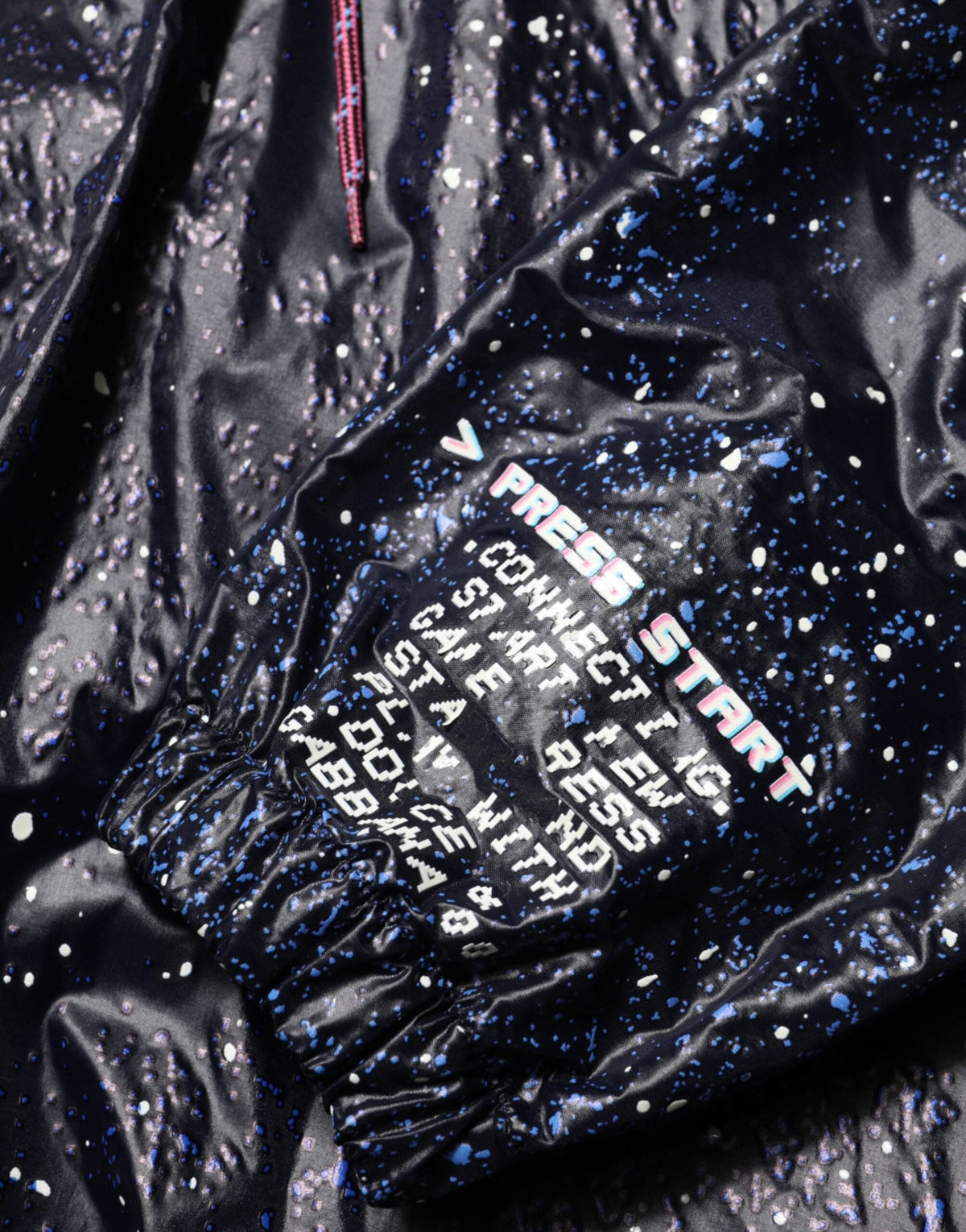 Dolce & Gabbana Blue D&G Game Hooded Men Sweatshirt Sweater