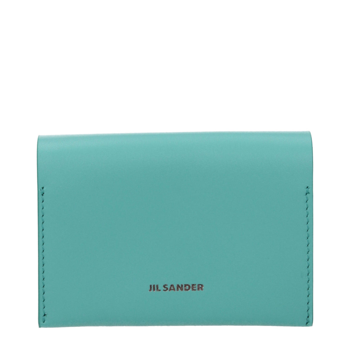 Jil Sander Green Leather Cardholder