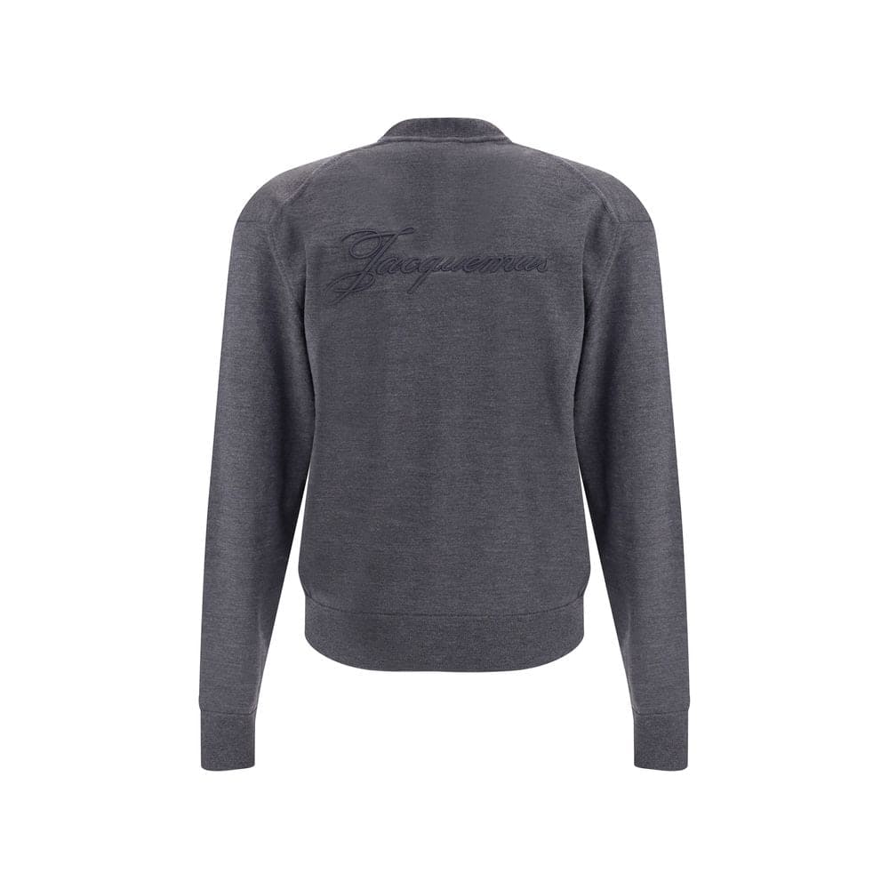 Jacquemus Gray Merino Wool Cardigan