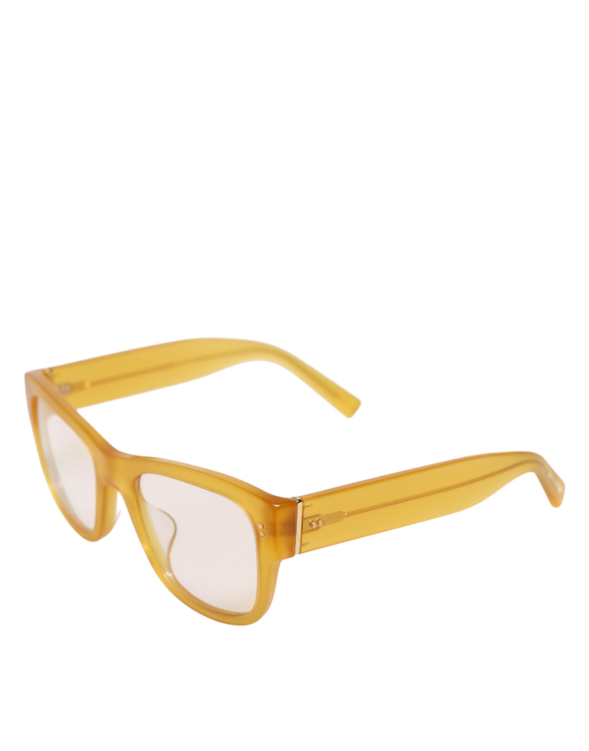 Dolce & Gabbana Yellow Acetate Eccentric Sartorial Sunglasses