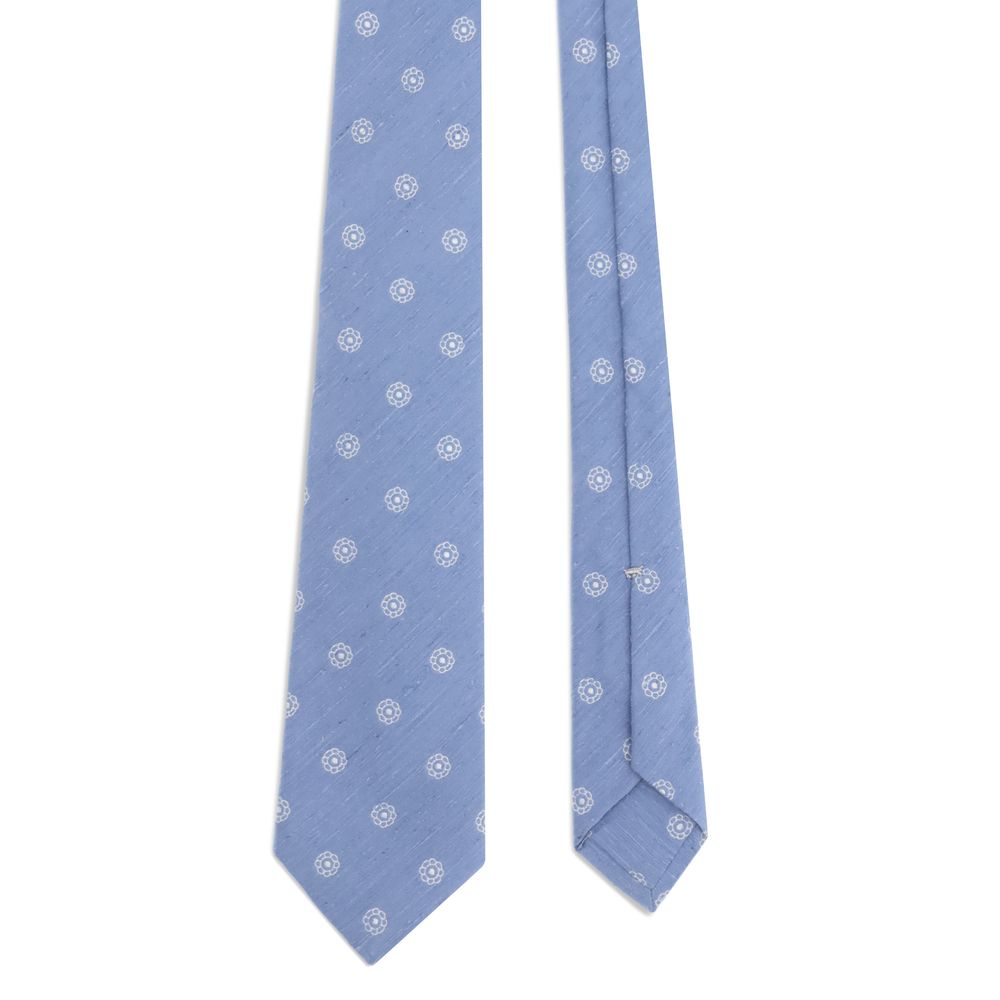 Kiton Light Blue Silk Tie