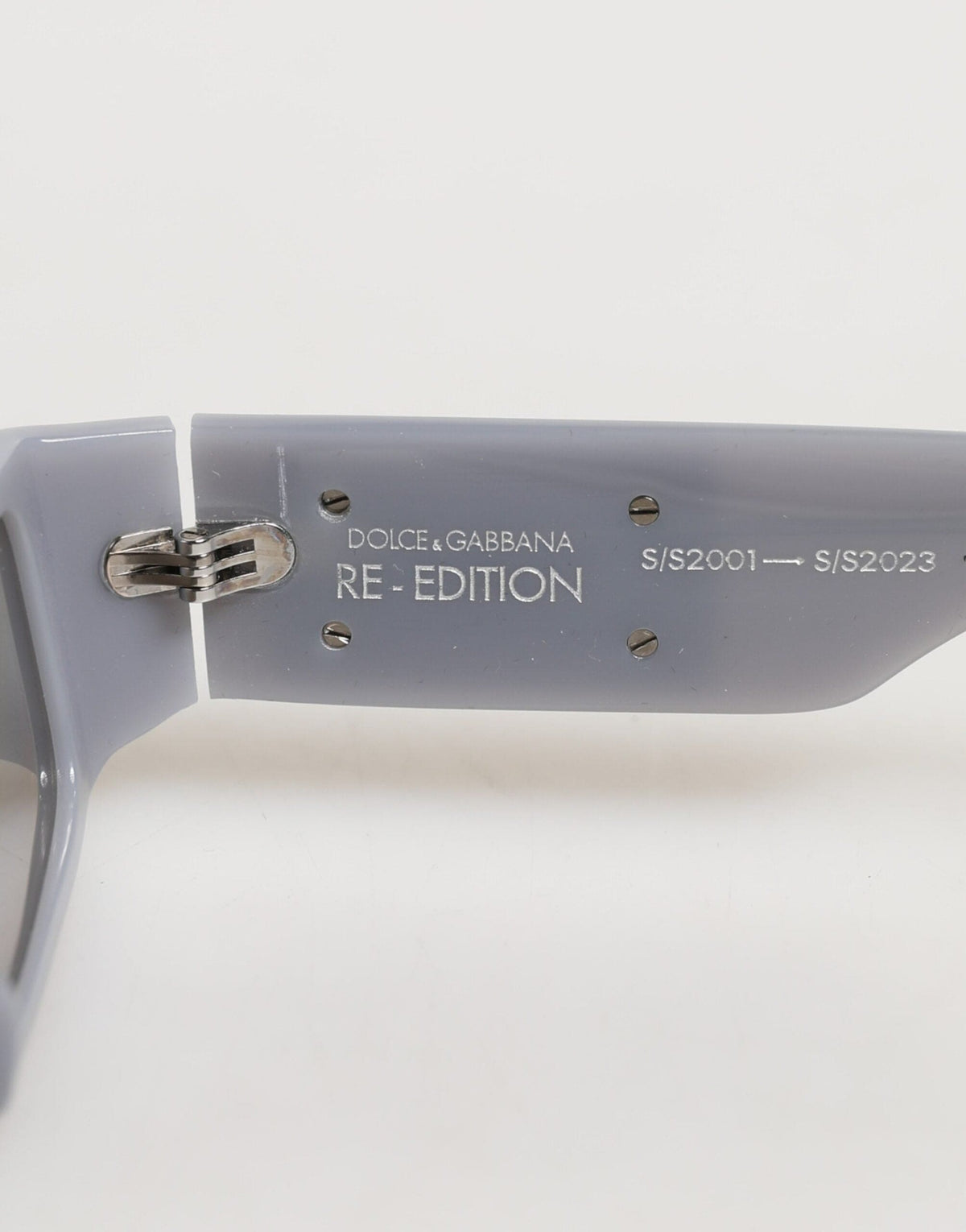 Dolce & Gabbana Light Gray Re-Edition Shades Eyewear Sunglasses