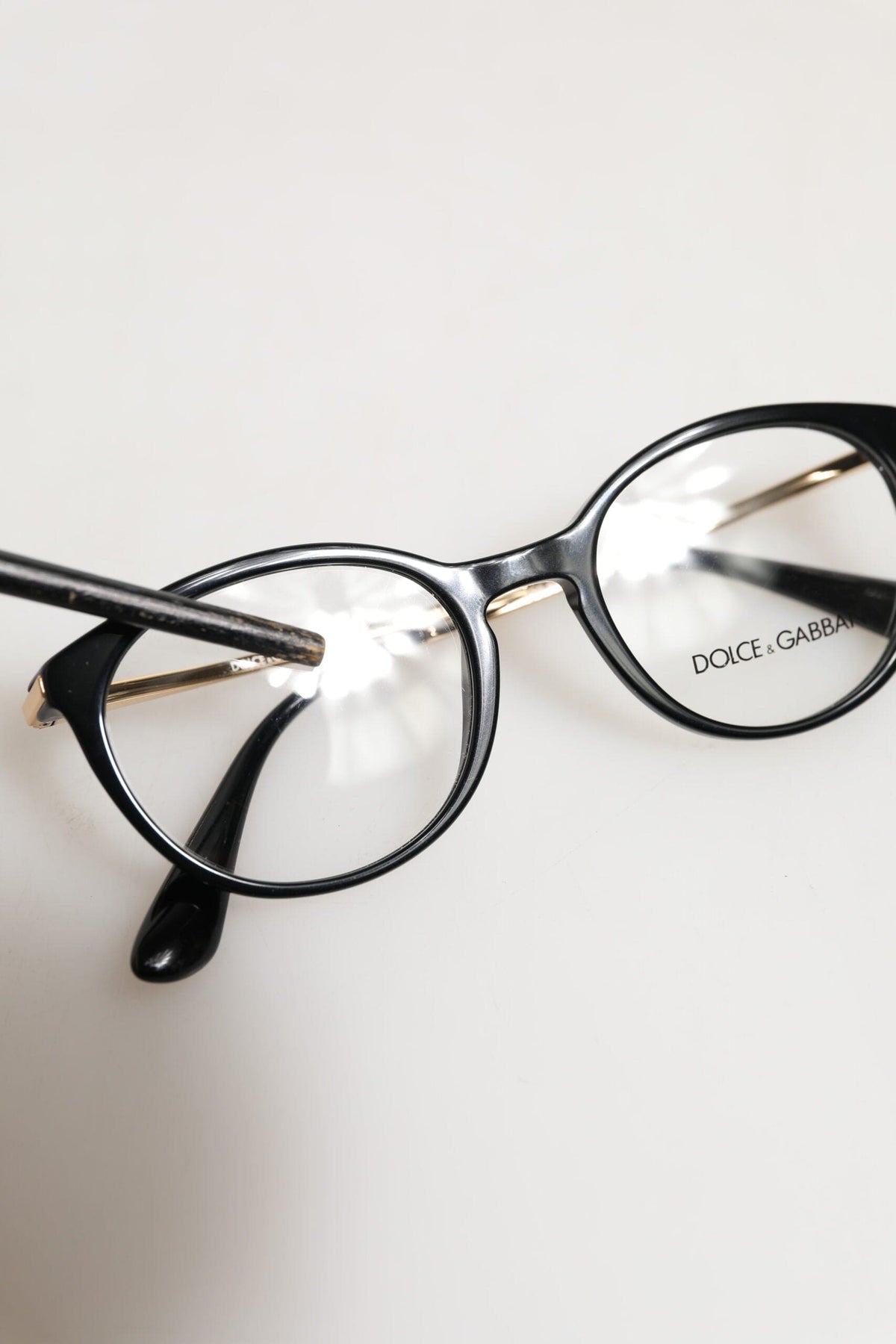 Dolce & Gabbana DG3242 Black Acetate Cat Eye Frame Eyeglass Reading Glass