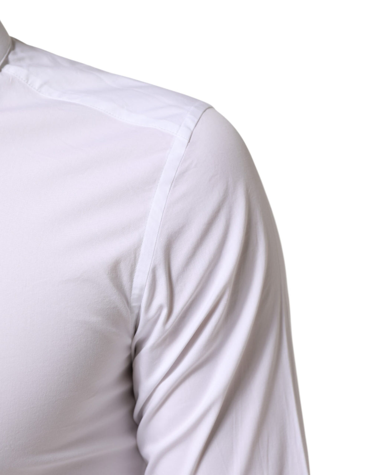 Dolce & Gabbana White Cotton GOLD Formal Men Dress Shirt