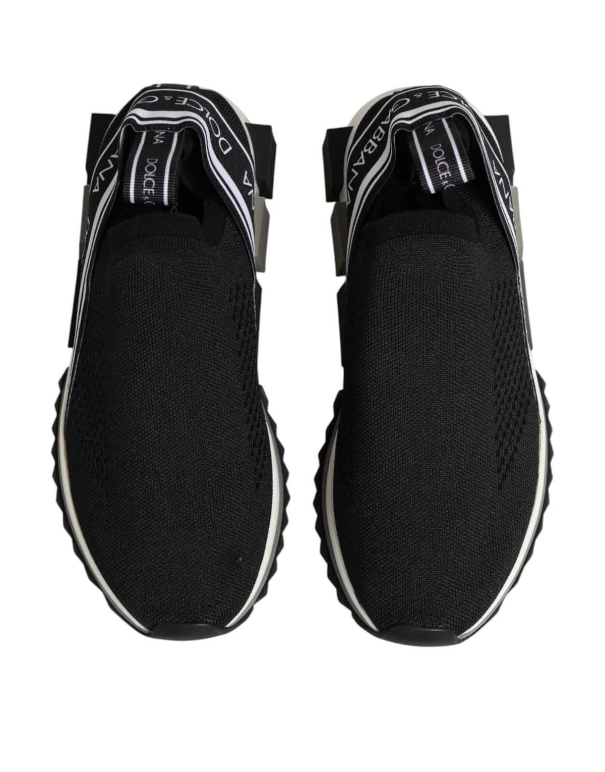 Dolce & Gabbana Black Slip On Sorrento Low Top Sneakers Shoes